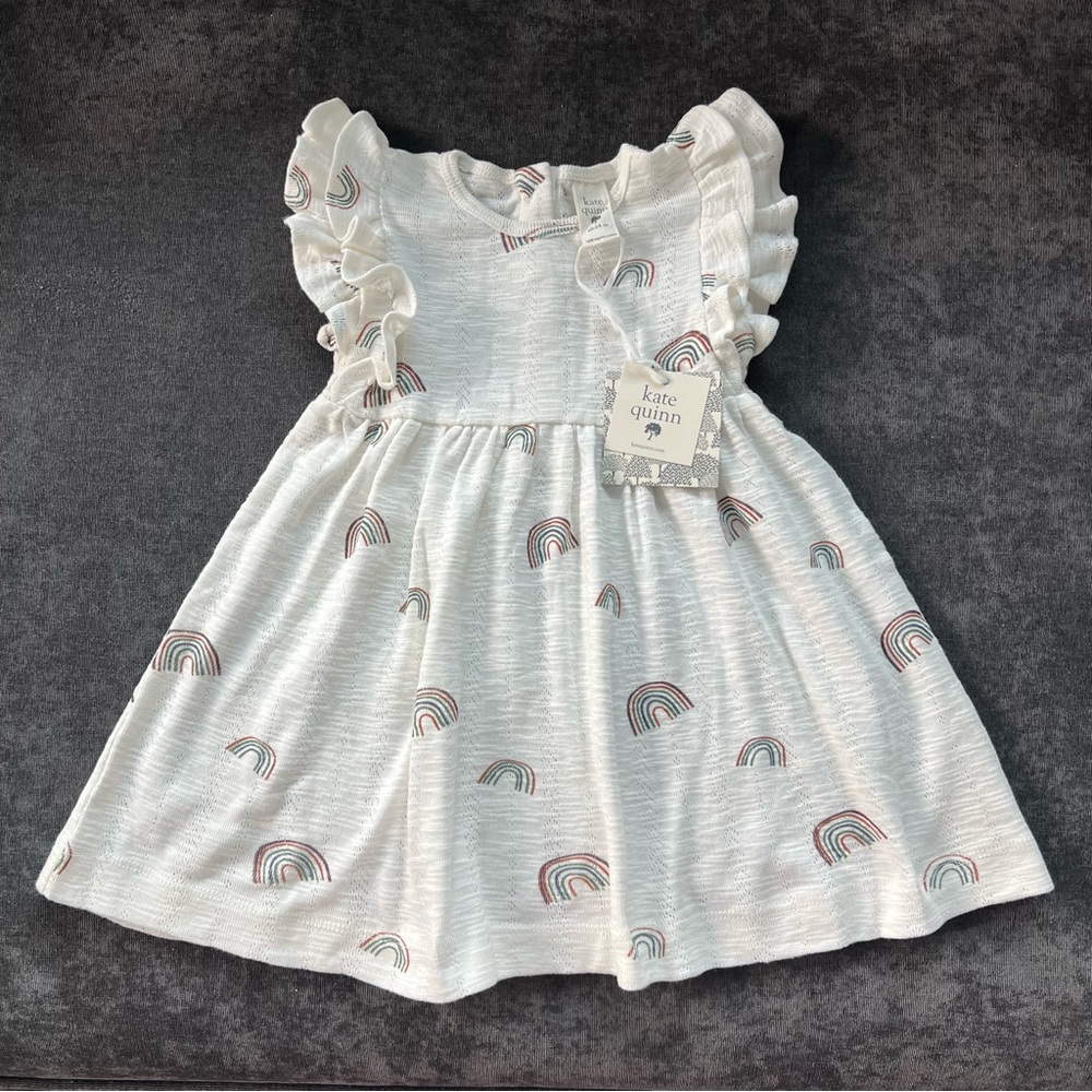 NWT Kate Quinn Sleeveless Double Ruffle Dress Size 18-24 Months